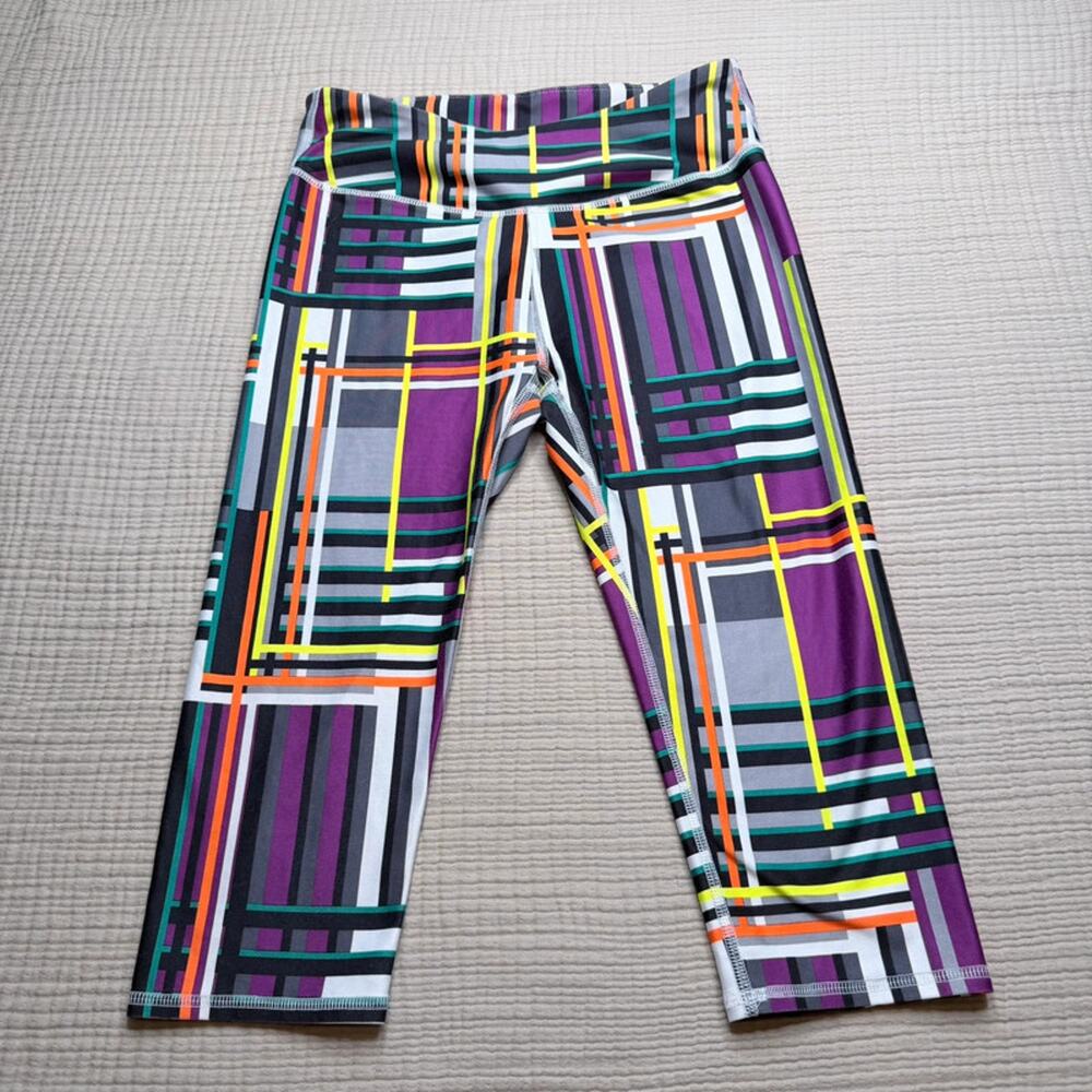 Fabletics Multicolor Capri Leggings Small Geometric Print